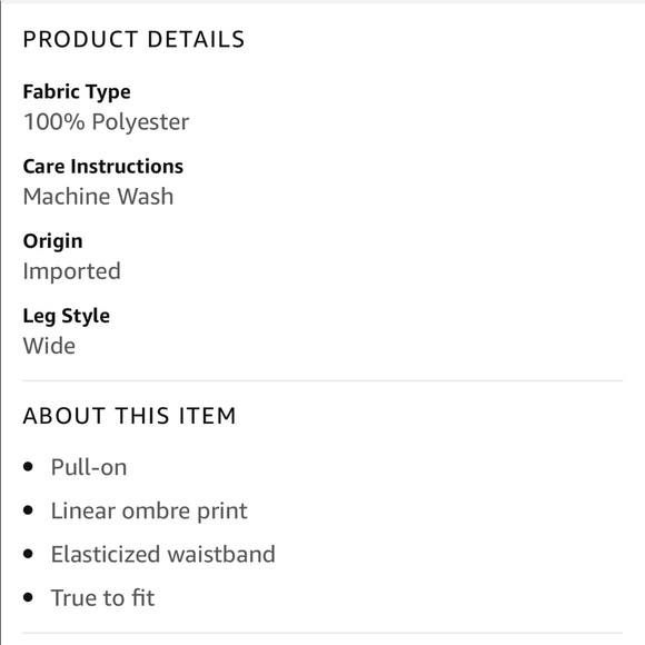 BCBGMaxAzria Houston Wide Leg Striped Ombré Pant - Picture 8 of 9